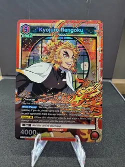 Demon Slayer Union Arena Kyojuro Rengoku SR #UE05BT/KMY-1-090 - Image 1