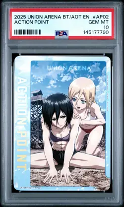 2025 UNION ARENA UE10BT/AOT ATTACK ON TITAN #AP02 ACTION POINT PSA 10 - Image 1