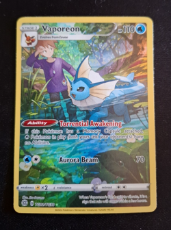 2022 Pokemon Brilliant Stars Vaporeon TG02/TG30 Ultra Rare - Image 1