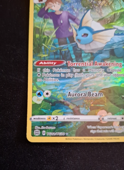 2022 Pokemon Brilliant Stars Vaporeon TG02/TG30 Ultra Rare - Image 5