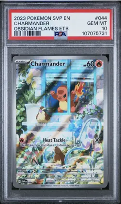 2023 POKEMON SVP EN-SV BLACK STAR PROMO #044 CHARMANDER PSA 10 - Image 1