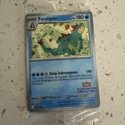 Pokemon Illustration Contest Pack Sealed Feraligatr, Pikachu, Toxtricity - Image 1