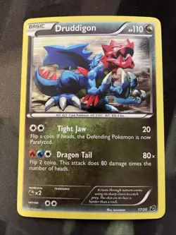 Druddigon Holo 17/20 EX Dragon Vault Pokemon Card Dragon Type Basic - Image 1