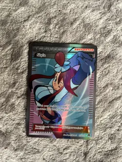 Pokemon TCG Skyla 122/122 XY Breakpoint Full Art Trainer - Image 1