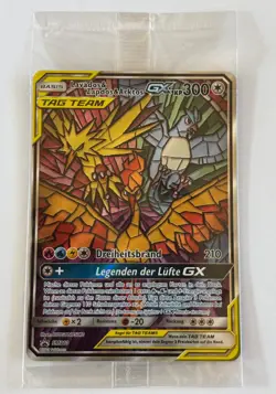 Pokemon Lavados & Zapdos & Arktos GX Full Art | Deutsch SM210 Promo | Near Mint - Image 1