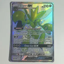 Pokemon TCG Scizor GX SV72/SV94 Hidden Fates: Shiny Vault Holo Rare 2019 NM - Image 2