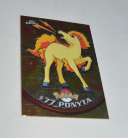 2000 TOPPS CHROME POKEMON TV ANIMATION # 77 PONYTA - Image 1