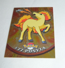 2000 TOPPS CHROME POKEMON TV ANIMATION # 77 PONYTA - Image 2