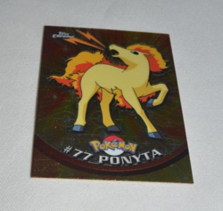 2000 TOPPS CHROME POKEMON TV ANIMATION # 77 PONYTA - Image 3