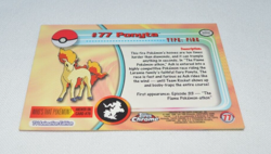 2000 TOPPS CHROME POKEMON TV ANIMATION # 77 PONYTA - Image 4