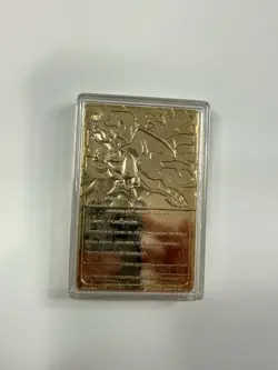 1999 Pokemon 23 Karat Gold Plated Trading Card Charizard Nintendo Collectible - Image 4