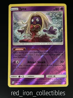Jynx 76/236 Reverse Holo Uncommon Unified Minds Sun & Moon Pokemon Card 2019 - Image 1