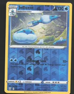 Jellicent 042/163 Reverse Holo Pokemon SWSH05: Battle Styles Near Mint or Better - Image 1