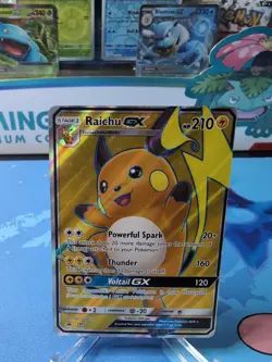 Raichu GX - SM90 - Pokemon Sun & Moon Promo Ultra Rare Card NM - Image 1