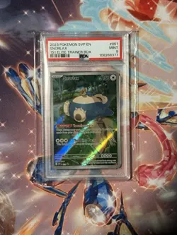 2023 POKEMON SVP EN-SV BLACK STAR PROMO 151 ELITE TRAINER BOX #051 SNORLAX PSA 9 - Image 1