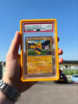 PSA 10 Team Japan's Pikachu 050/XY-P Promo Pokemon Card 2014 - Image 1