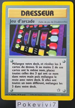 Pokemon Card ARCADE GAME 83/111 Rare Neo Genesis Wizards FR - Image 1