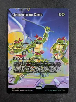 2026 MTG TELEPORTATION CIRCLE #0002 TMNT Foil Borderless Mythic Rare - Image 1