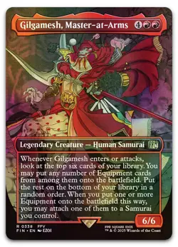 Gilgamesh, Master-at-Arms (Borderless) #338 (Foil) NM Final Fantasy Magic MTG - Image 1
