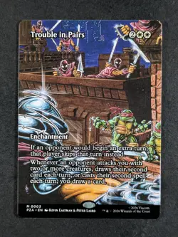 2026 MTG TROUBLE IN PAIRS #0003 TMNT: Source Material Borderless Mythic Rare - Image 1