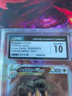 Pokemon Regigigas VSTAR GG55/GG70 Crown Zenith: Galarian Gallery 🤩 CGC 10 🤩 - Image 2