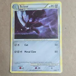 Pokemon Scizor 90 HP Holo Rare Undaunted 7/90 Stage 1 Nintendo 2019 Card - Image 1