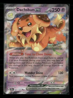 Dachsbun ex 67/142 Double Rare Stellar Crown Holo Near Mint - Image 1