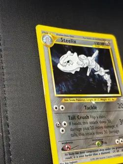 Pokemon Steelix 15/111 Neo Genesis Holo Rare Damaged - Image 2