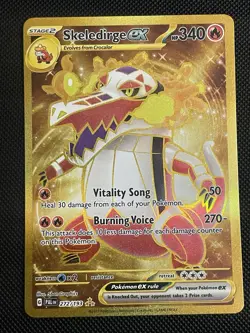 Pokemon Skeledirge EX 272/193 Sv02: Paldea Evolved Hyper Rare Full Art Holo - Image 1