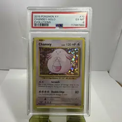 Pokemon 2016 Evolutions Chansey Holo Rare 70/108 PSA 6 Graded Card - Image 1