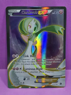 Pokemon TCG Gardevoir EX 111/114 Full Art Steam Siege LP Pokemon Card - Image 1