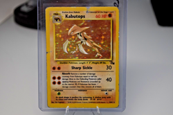 Vintage, Pokemon, Kabutops 9/62 Fossil Holo, Damaged, DMG, WOTC - Image 1