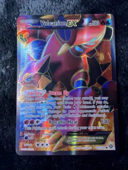 Pokemon TCG Volcanion-EX Steam Siege Holo Full Art Ultra Rare Card 107/114 - Image 1