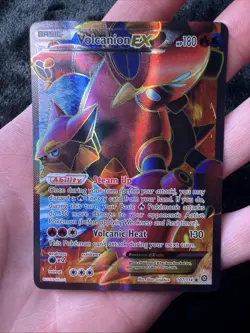 Pokemon TCG Volcanion-EX Steam Siege Holo Full Art Ultra Rare Card 107/114 - Image 3