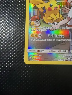 Pokemon TCG Pikachu Cosmic Eclipse 241/236 Holo Secret Rare - Image 5