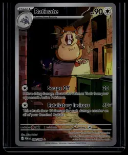 Pokemon TCG Perfect Order Raticate 099/088 Illustration Rare IR Full Art NM - Image 1