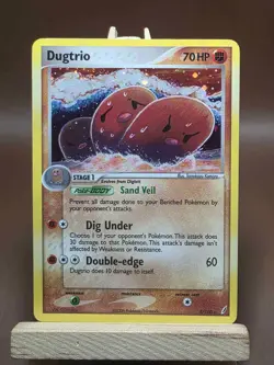 Pokemon HP Dugtrio Crystal Guardians 5/100 Holo Rare - Image 1