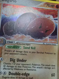 Pokemon HP Dugtrio Crystal Guardians 5/100 Holo Rare - Image 3