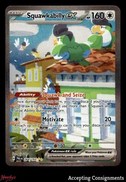 2023 Pokemon TCG Scarlet & Violet Paldea Evolved #264 Squawkabilly EX SIR - Image 1