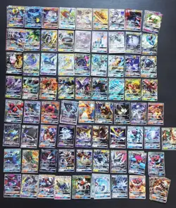 100 Lot Pokemon TCG S-Chinese with 73 different GX Mewtwo/Chariard/Entei SE58 - Image 1