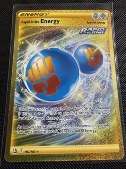 Pokemon TCG Rapid Strike Energy Secret Rare Holo - Image 1