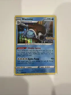 Pokemon TCG Blastoise 17/78 Pokemon GO Holo Rare Near Mint/Mint - Image 1