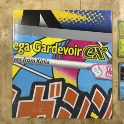 Pokemon Ascended Heroes Mega Gardevoir ex Promo Poster, Pin, & First Partner Lot - Image 2
