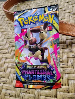 Pokemon Mega Evolution Phantasmal Flames Booster Pack Whimsicott Promo Card Coin - Image 5