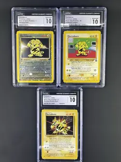 CGC 10 Electabuzz Promo Pokemon TCG - # 1 Game, #46 Pokemon League, #2 Movie - Image 1