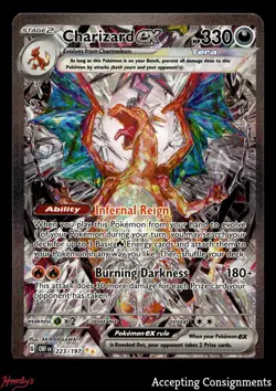 2023 Pokemon TCG Scarlet & Violet Obsidian Flames #223 Charizard EX SIR - Image 1