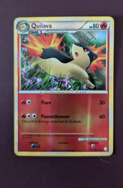 Quilava 49/123 Heartgold & Soulsilver Reverse Holofoil - LP Pokemon 2010 - Image 1