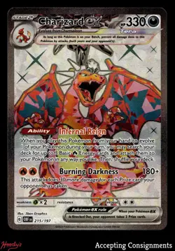 2023 Pokemon Scarlet and Violet Obsidian Flames #215 Charizard EX UR - Image 1