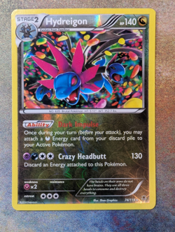 Pokemon Hydreigon Phantom Forces Reverse Holo - LP - Image 1