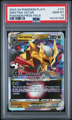 2023-2024 POKEMON PLAY! POKEMON PRIZE PACK #131 GIRATINA VSTAR PSA 10 - Image 1
